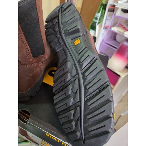 Caterpillar men\'s steel toe work boots size 9M, NIB main image 5